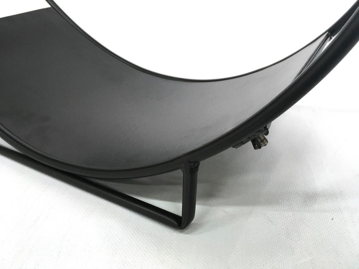 Kaminholztasche in Schwarz - Schwarz, MODERN, Metall (51/50/24cm) - Mömax