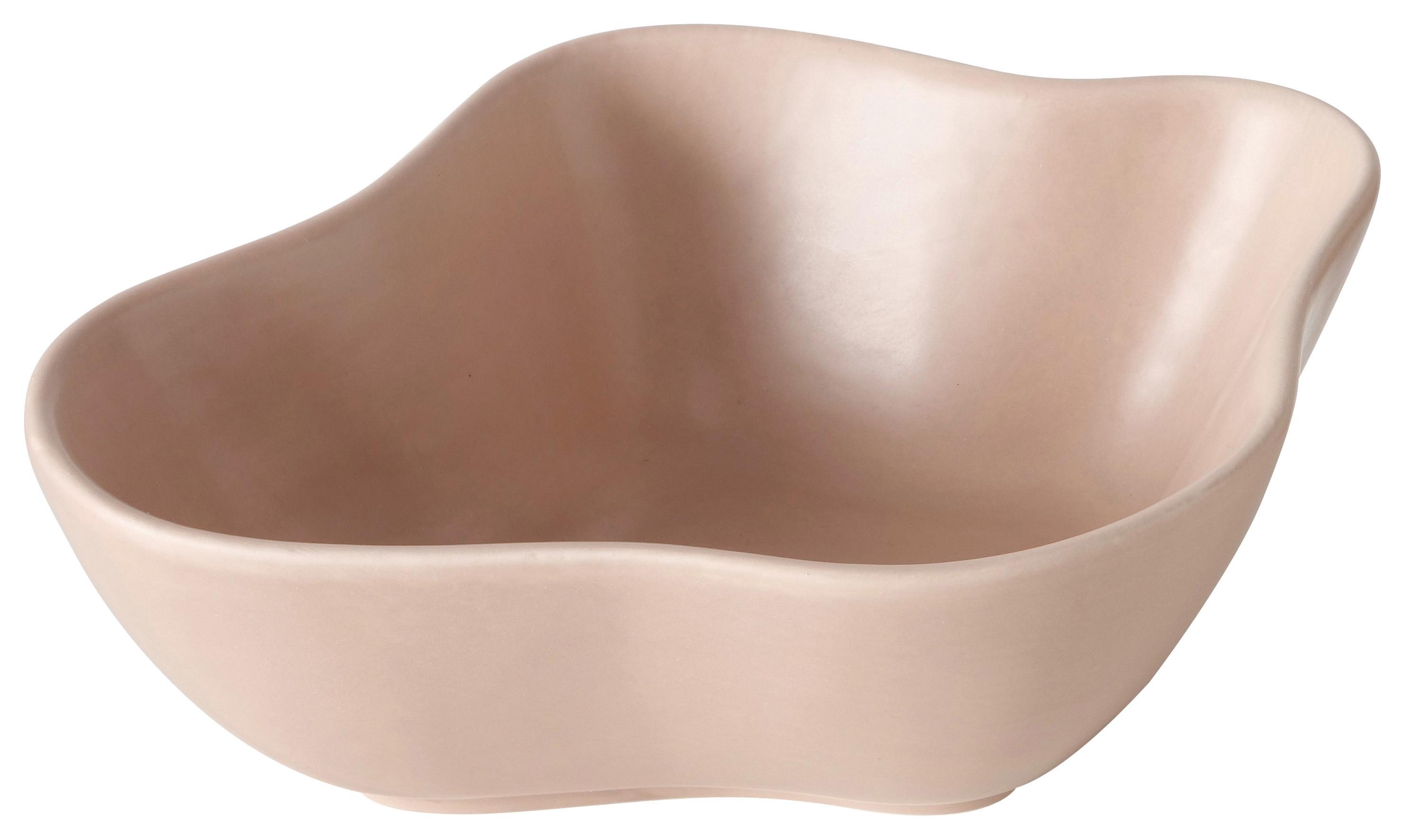 Dekoschale Gravo I in Beige - Beige, Modern, Keramik (17/7/21cm) - Modern Living