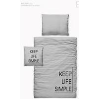 Posteljina Keep Life - siva, tekstil (140/200cm) - Mömax