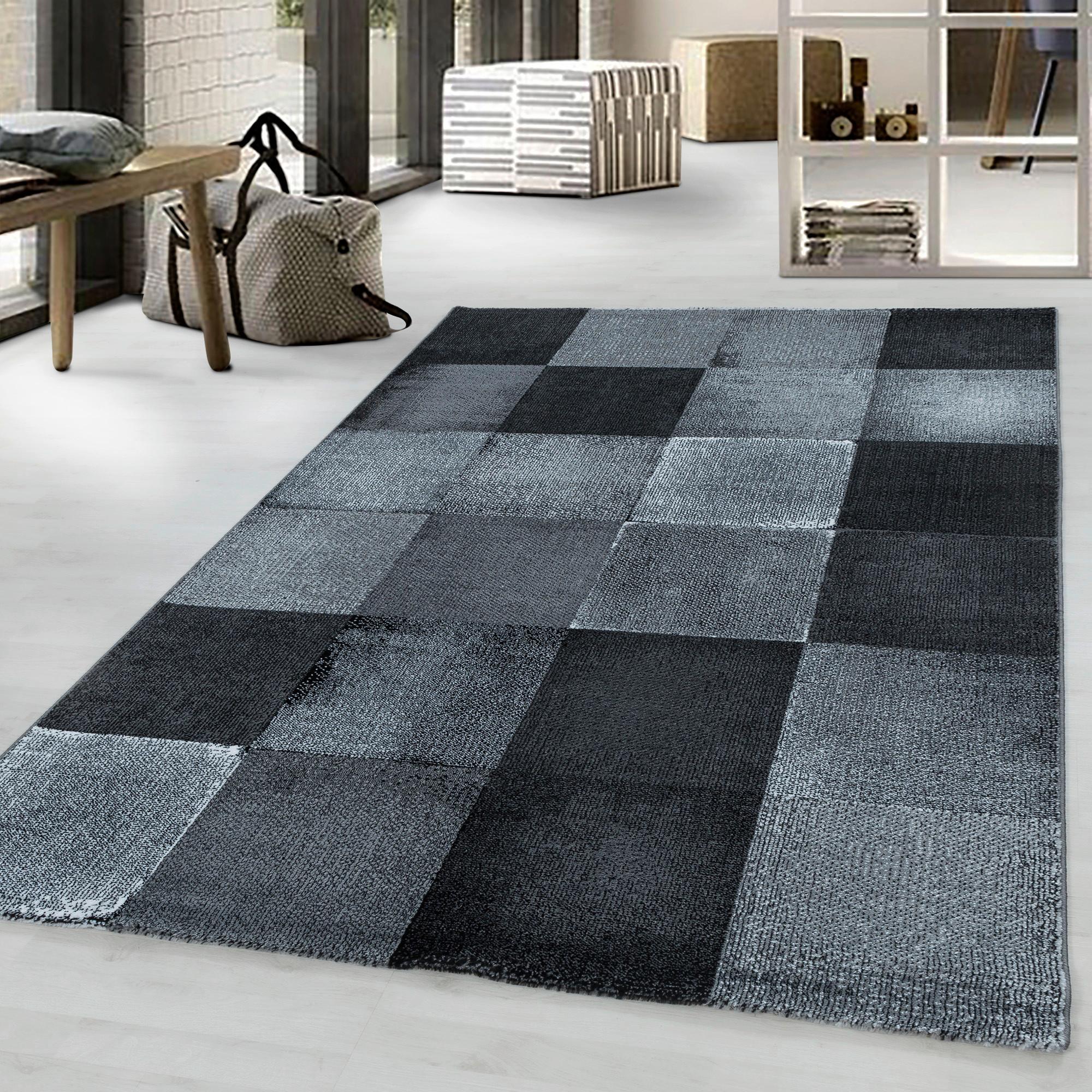 Webteppich Costa Schwarz ca. 240x340cm - Schwarz, Design, Textil (240/340cm)