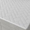 KONTINENTALSÄNG MOSAMO - ljusgrå/svart, Modern, trämaterial/trä (180/200cm) - Bessagi Home