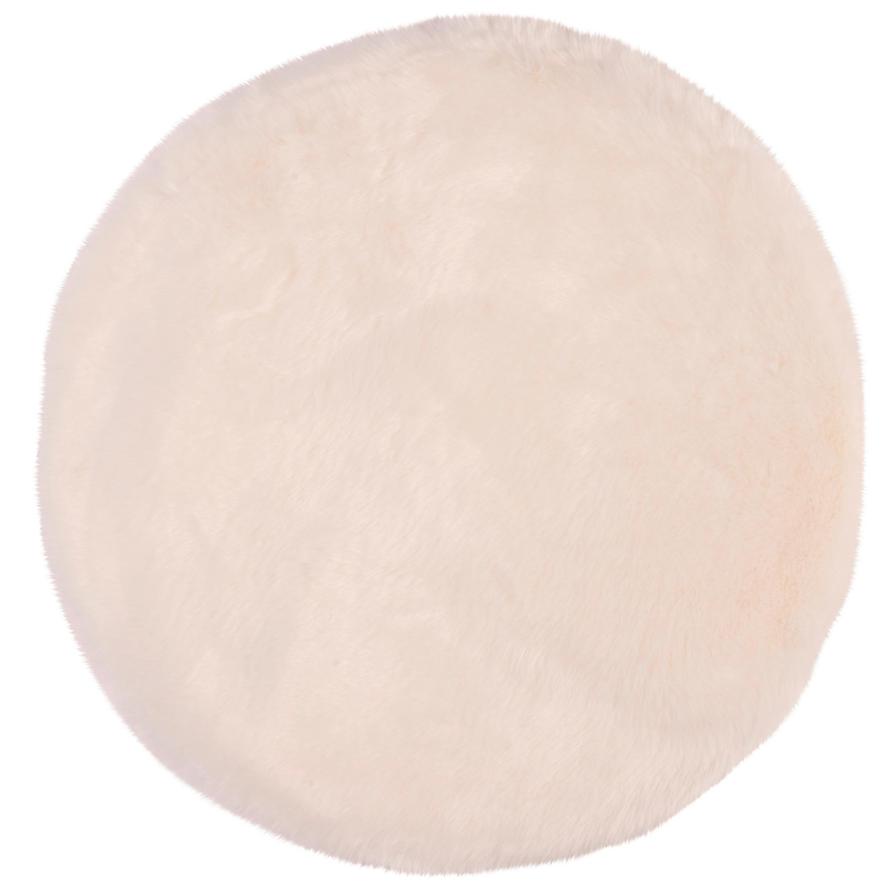 Kunstfell my Samba Beige Ø ca. 160cm - Design (160cm) - Obsession