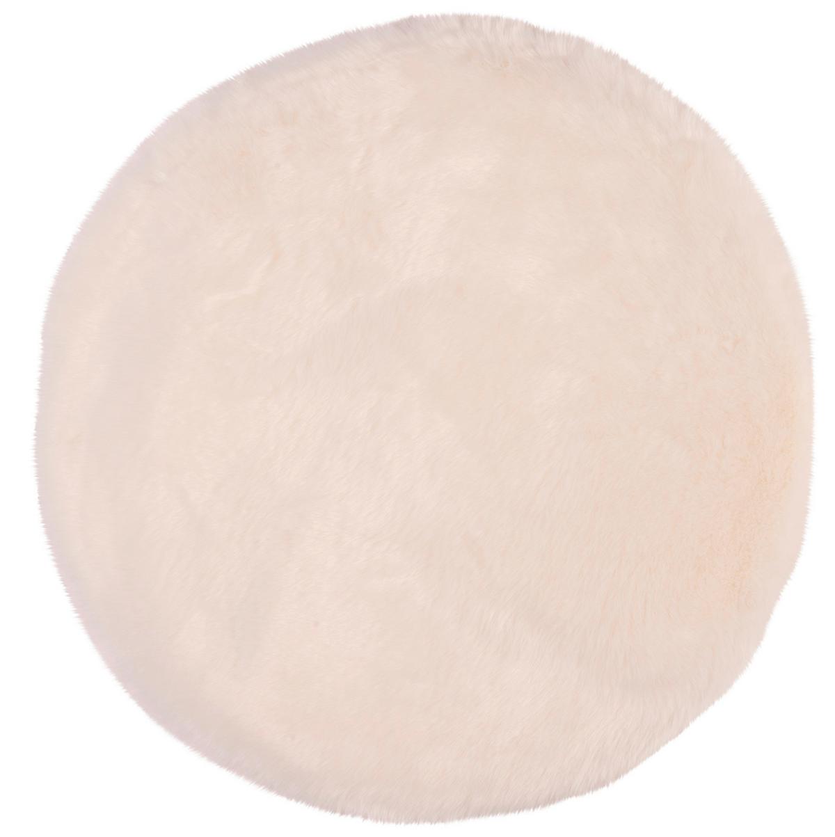 Kunstfell my Samba Beige Ø ca. 80cm - Design (80cm) - Obsession