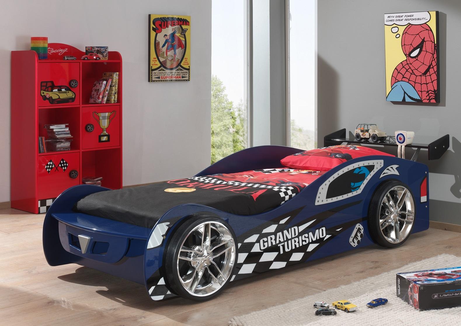 Autobett Grand Turismo Rennwagen 90x200 Blau - Blau, MODERN, Holzwerkstoff (90/200cm) - MID.YOU