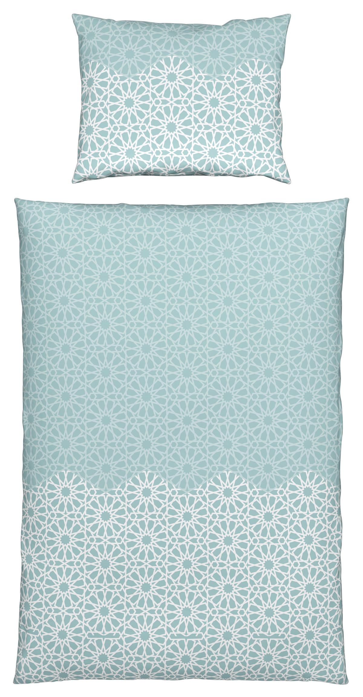 Ágyneműhuzat-garnitúra Caroline - mentazöld, Konventionell, textil (140/200cm) - Modern Living