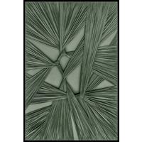 Tablou cu ramă Denise Small cca. 60x90 cm - verde/negru, Modern, plastic/lemn (60/90cm) - Premium Living