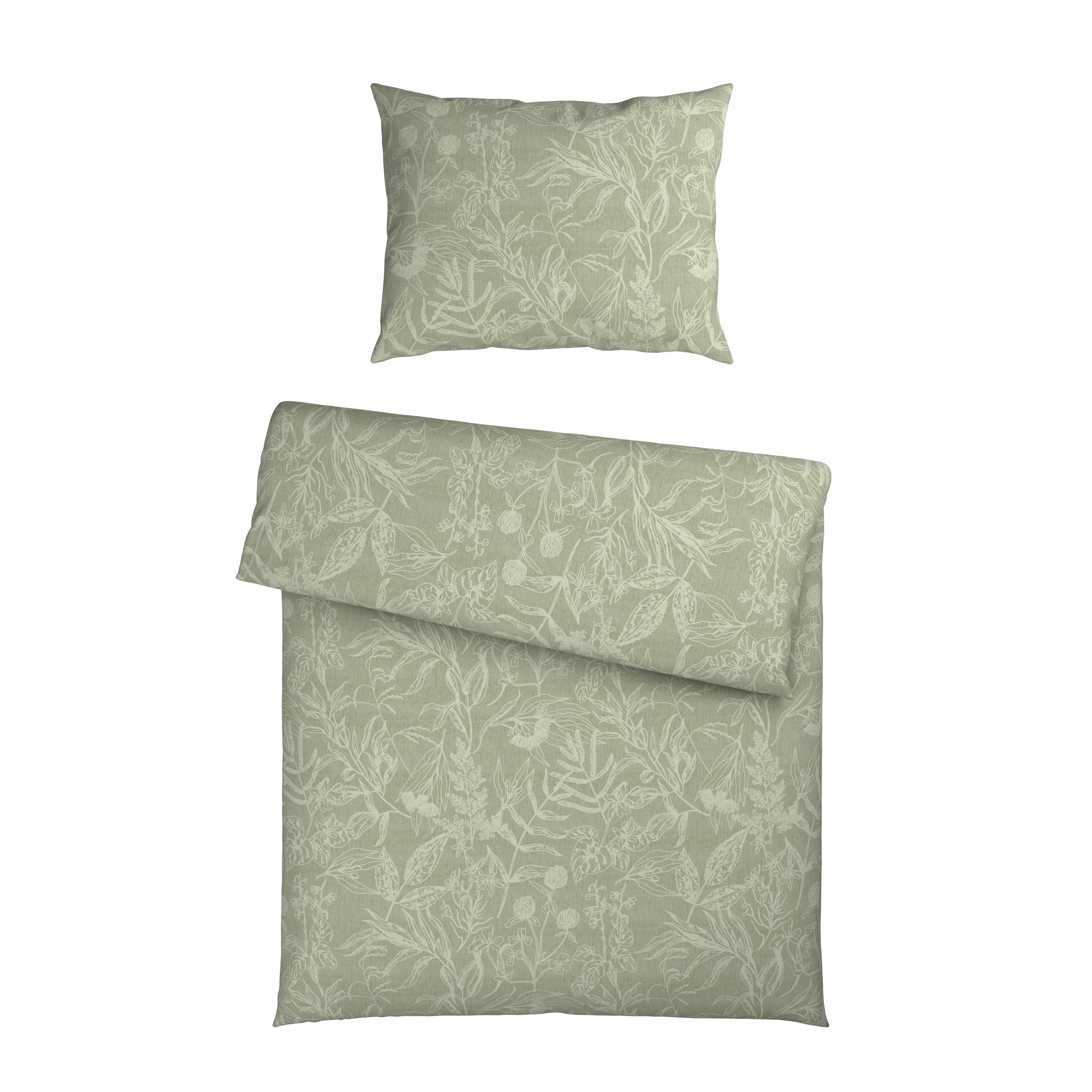 Bettwäsche Tylpur Salbeigrün ca. 140x200cm - Salbeigrün, Textil (140/200cm) - Mömax