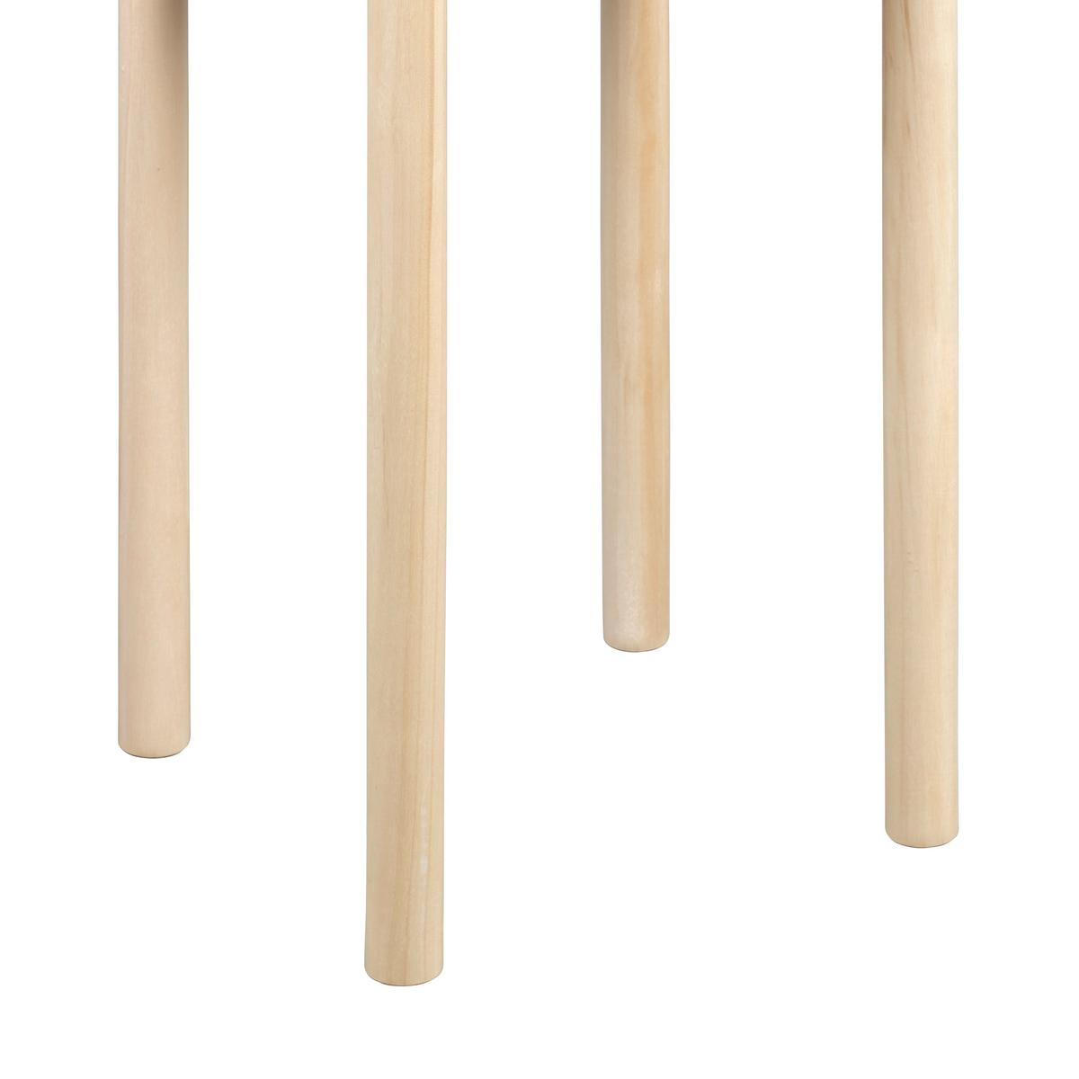 Taburet stivuibil ANTON - cașmir, Konventionell, lemn (36/45cm) - Modern Living