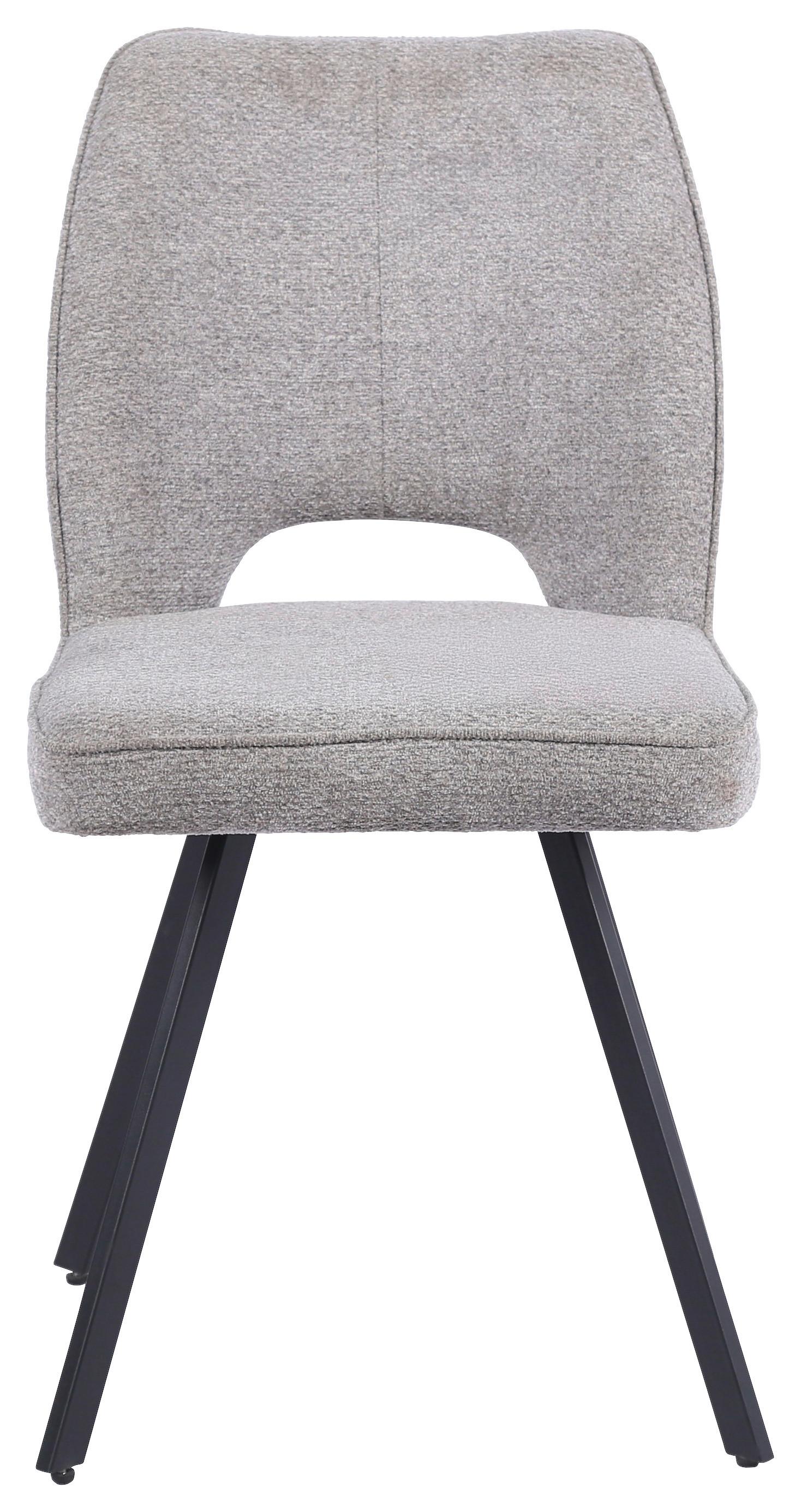 Scaun RENE - negru/gri, Basics, lemn/metal (47/87/61cm) - Mömax