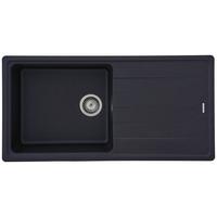 Granitspüle Columbia ca. 100x18,5x50 cm Schwarz - Schwarz, Trend, Stein (100/18,5/50cm) - Respekta