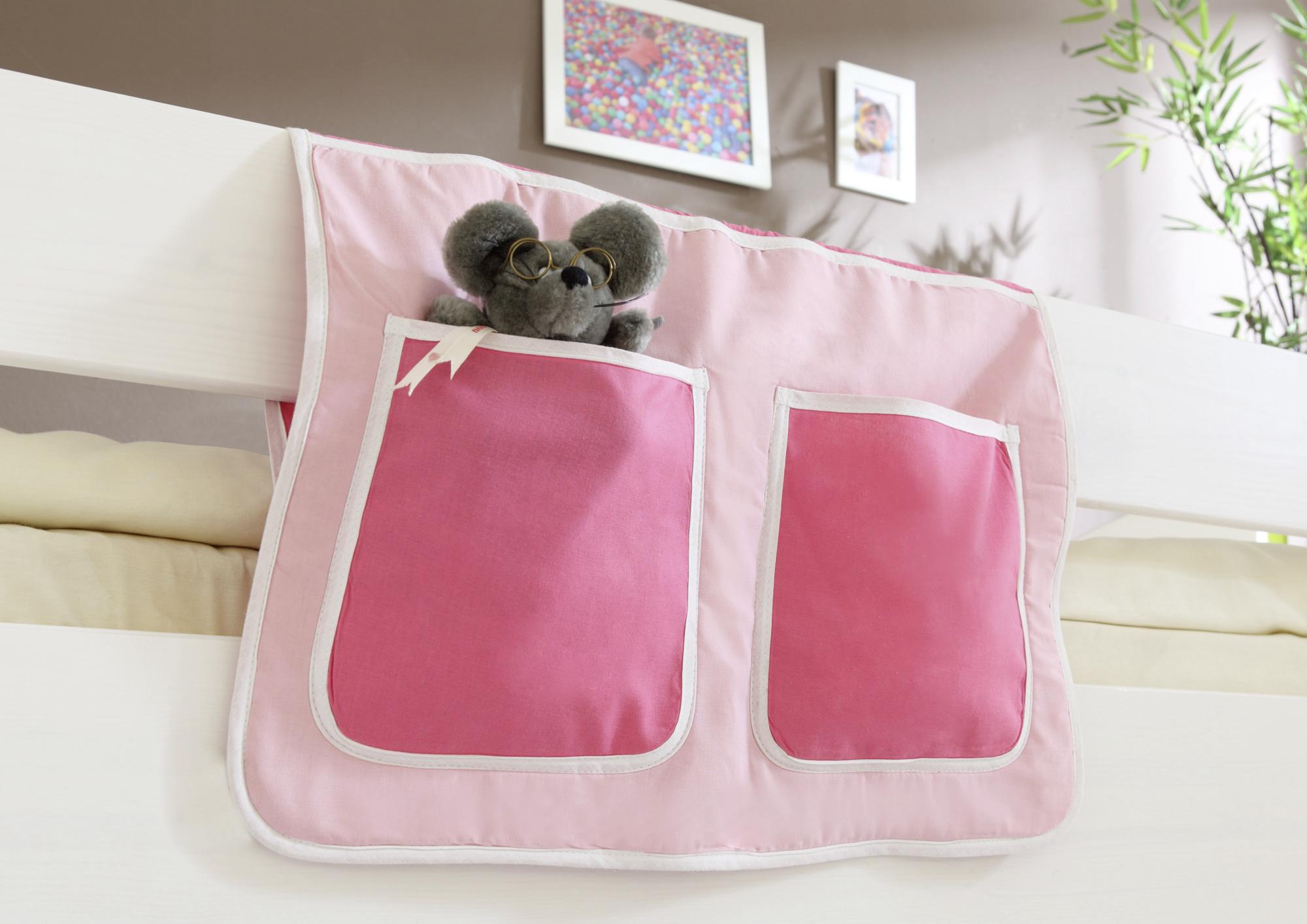 Betttasche "Stofftasche", rosa/hellrosa - Hellrosa/Rosa, KONVENTIONELL, Textil (56/32/2cm) - MID.YOU