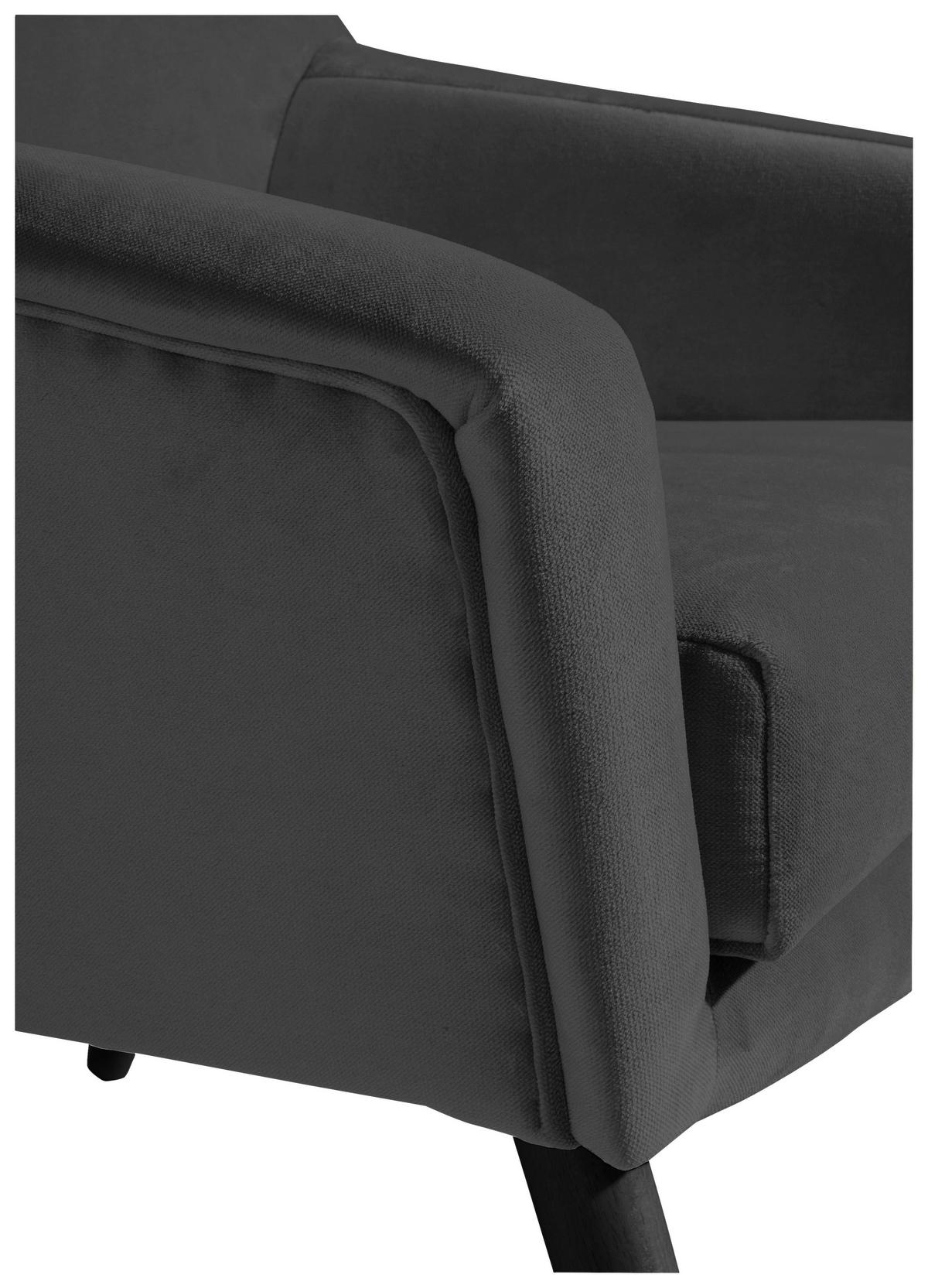 SESSEL ALEGRO - Anthrazit/Schwarz, Design, Holz/Textil (67/81/71cm) - Max Winzer