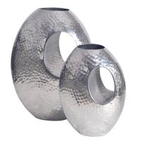VASE WL7.189 - Silberfarben, Design, Metall (29/39/16,5cm) - Livetastic