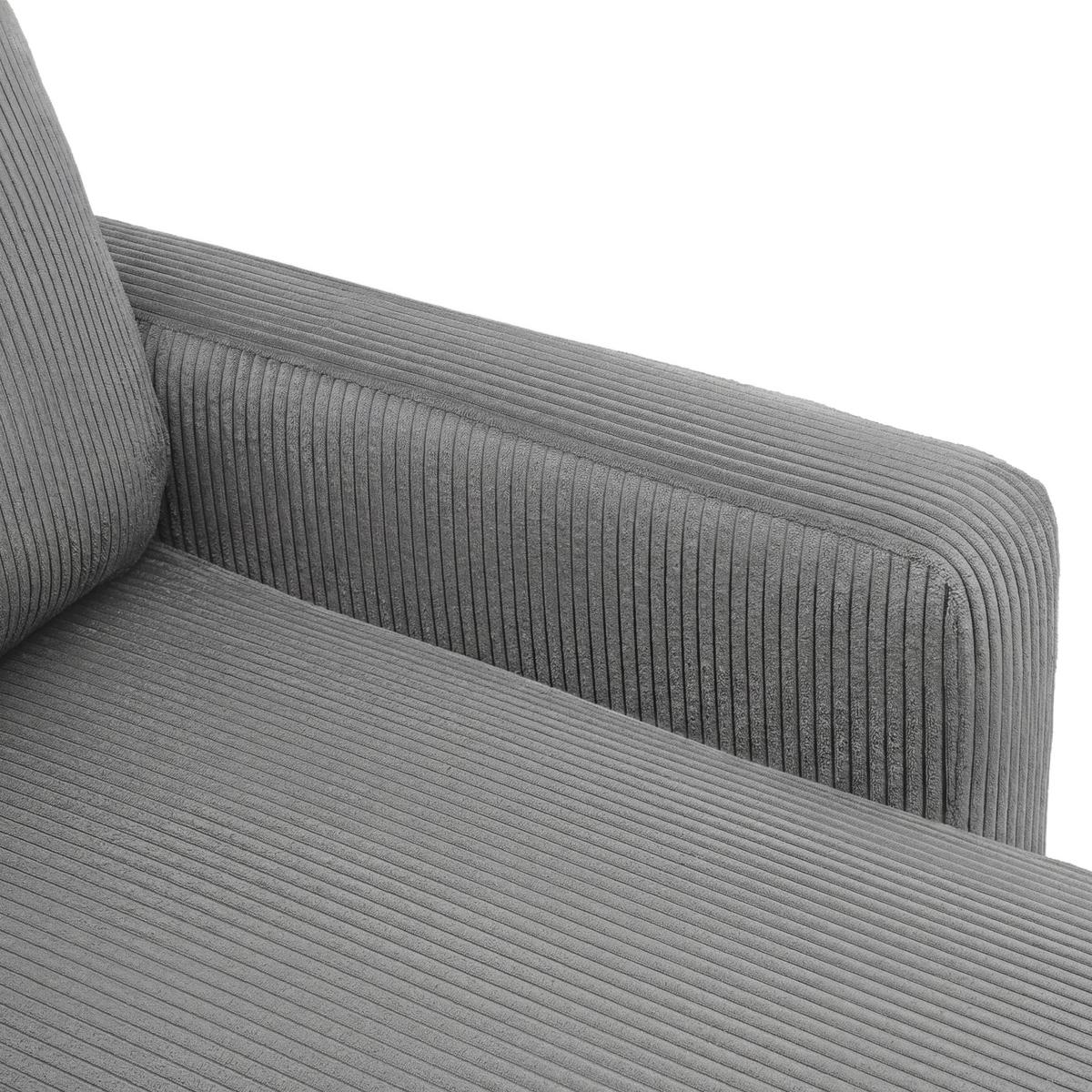 Coltar DAVE -BEST PRICE - gri închis, Modern, textil (227/92/146cm) - Best Price