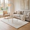 KONSTFÄLL BUBBLE 2 - cremefärgad, Modern, textil (120/170cm) - Mömax