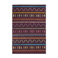 FLACHWEBETEPPICH SPIRIT 3085 M/VIOLETT 140X200 - Violett/Multicolor, Basics, Textil (140/200cm) - Kayoom