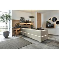 Einbauküche Portland / Tavola in Grau Eichefarben - Eichefarben/Grau, MODERN, Holzwerkstoff - Nolte Küchen