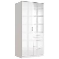 Ormar S Klasičnim Vratima Clack - bijela/srebrne boje, Basics, drvni materijal (91/199/58cm) - Modern Living