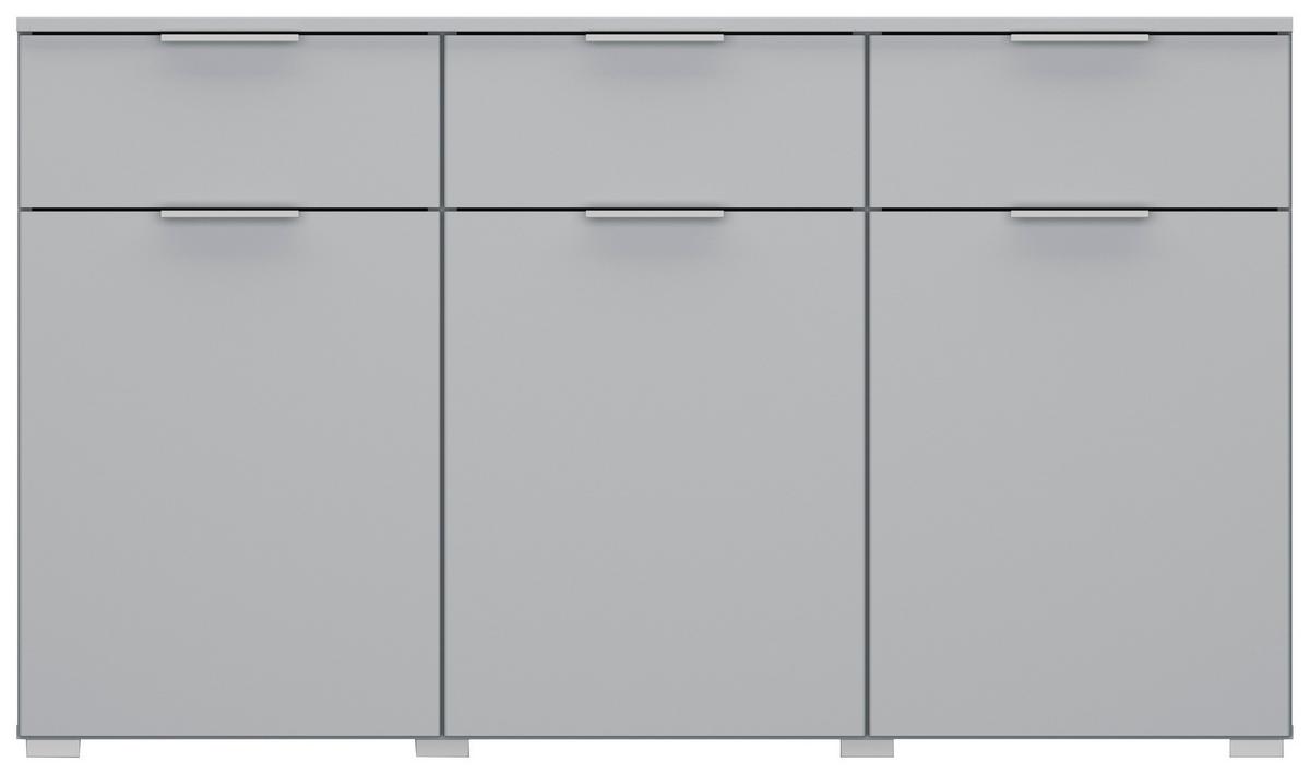 Komoda Alabama - svijetlo siva/boje aluminija, Moderno, drvni materijal (140/81/42cm) - Modern Living