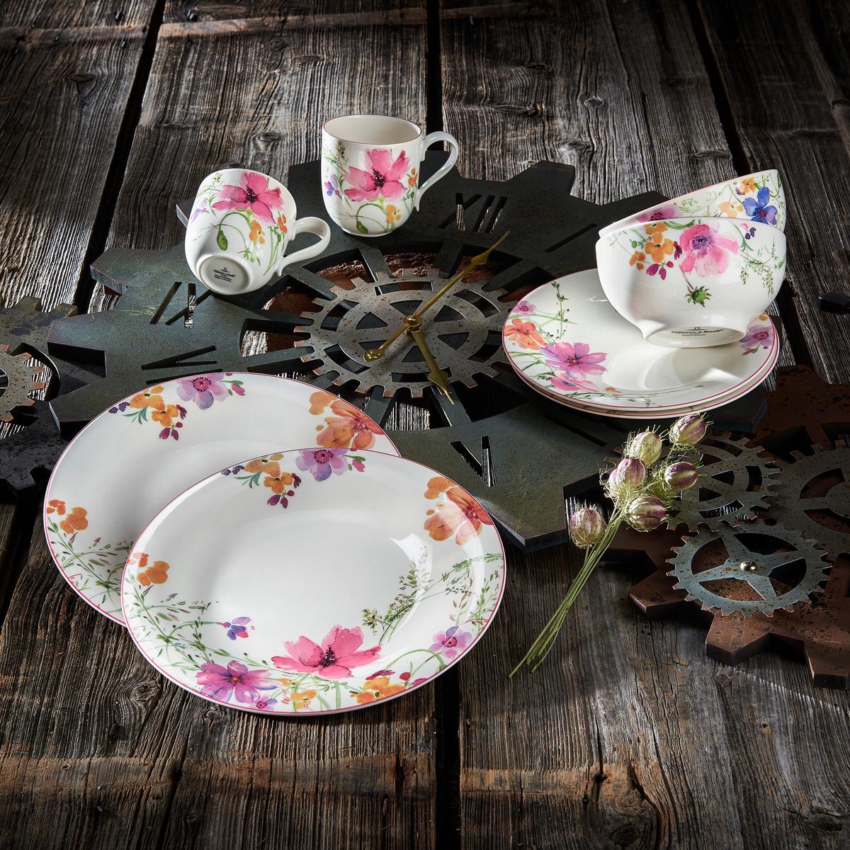 SERWIS OBIADOWO-ŚNIADANIOWY MARIEFLEUR BASIC VILLEROY&BOCH - różnokolorowy, Romantik / Landhaus, ceramika (35/20/33cm) - Villeroy & Boch