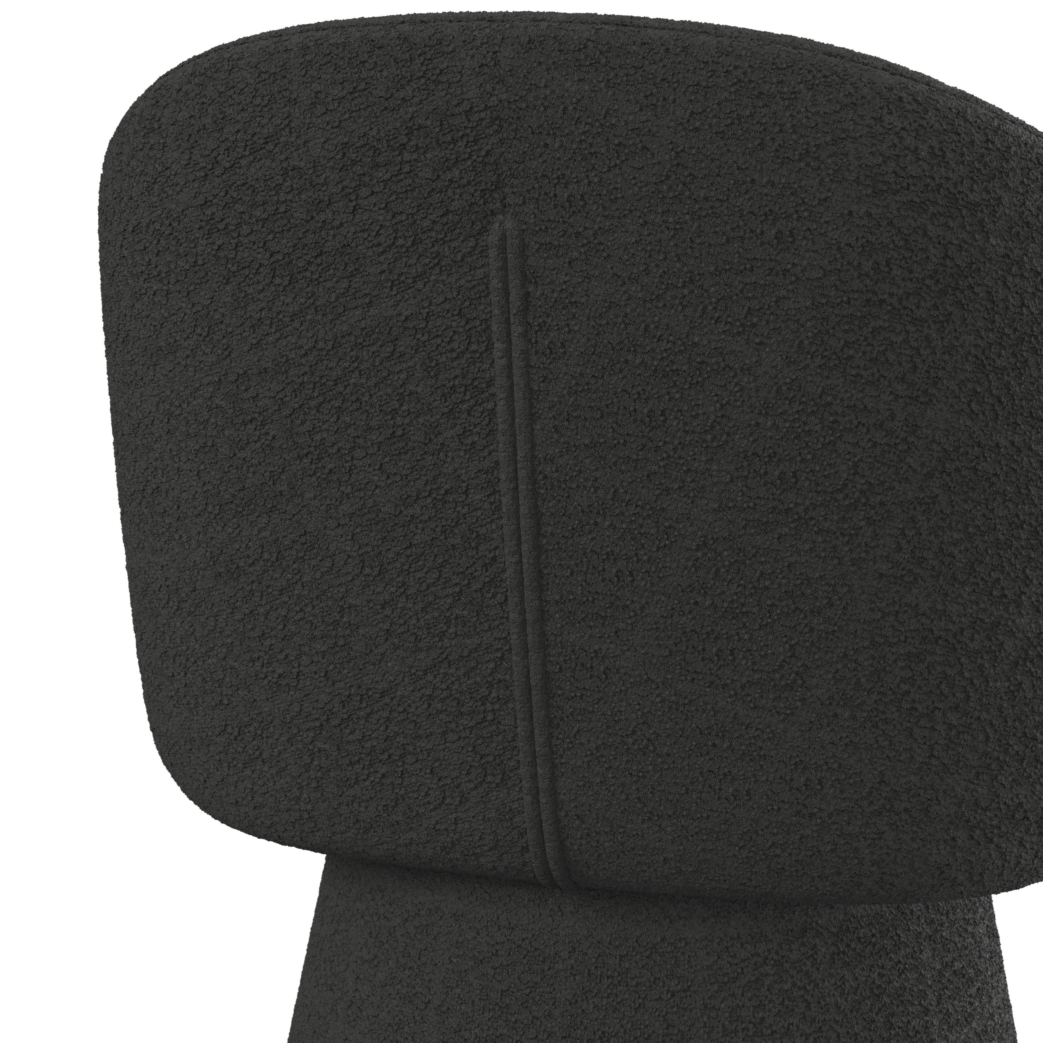 STOL MED ARMSTÖD MAIA - svart, Modern, metall/textil (60/84,5/59cm) - Bessagi Home