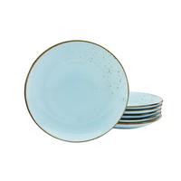 Set Krožnikov Lightblue, 6-Delni - pastelno modra, Trend, keramika (27cm) - Creatable