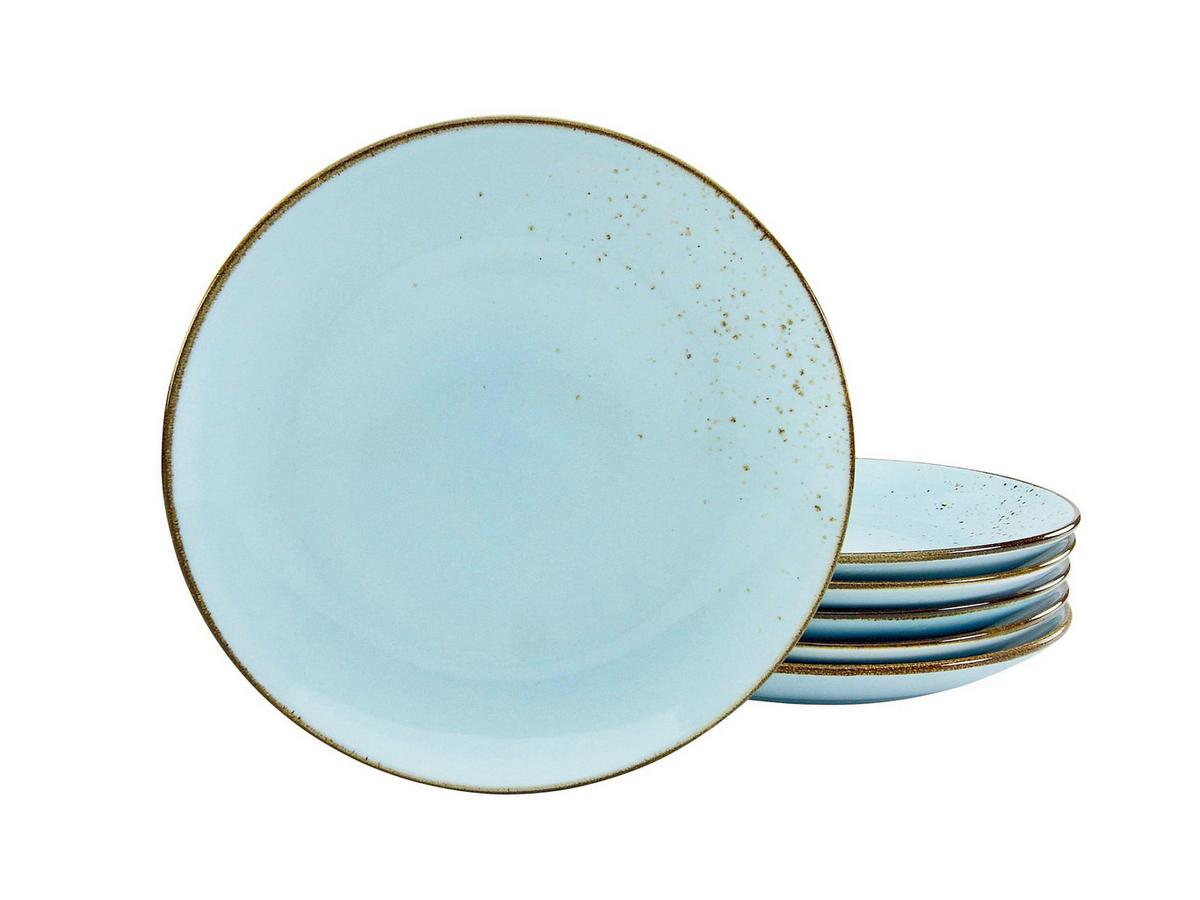 Set Krožnikov Lightblue, 6-Delni - pastelno modra, Trend, keramika (27cm) - Creatable