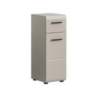 Midischrank Ice Kaschmir - Kaschmir/Schwarz, Trend, Holzwerkstoff/Kunststoff (30/80/30cm) - MID.YOU