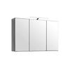 Spiegelschrank Florida in Graphitfarben mit LED - Graphitfarben, MODERN, Glas/Holzwerkstoff (100/64/20cm)