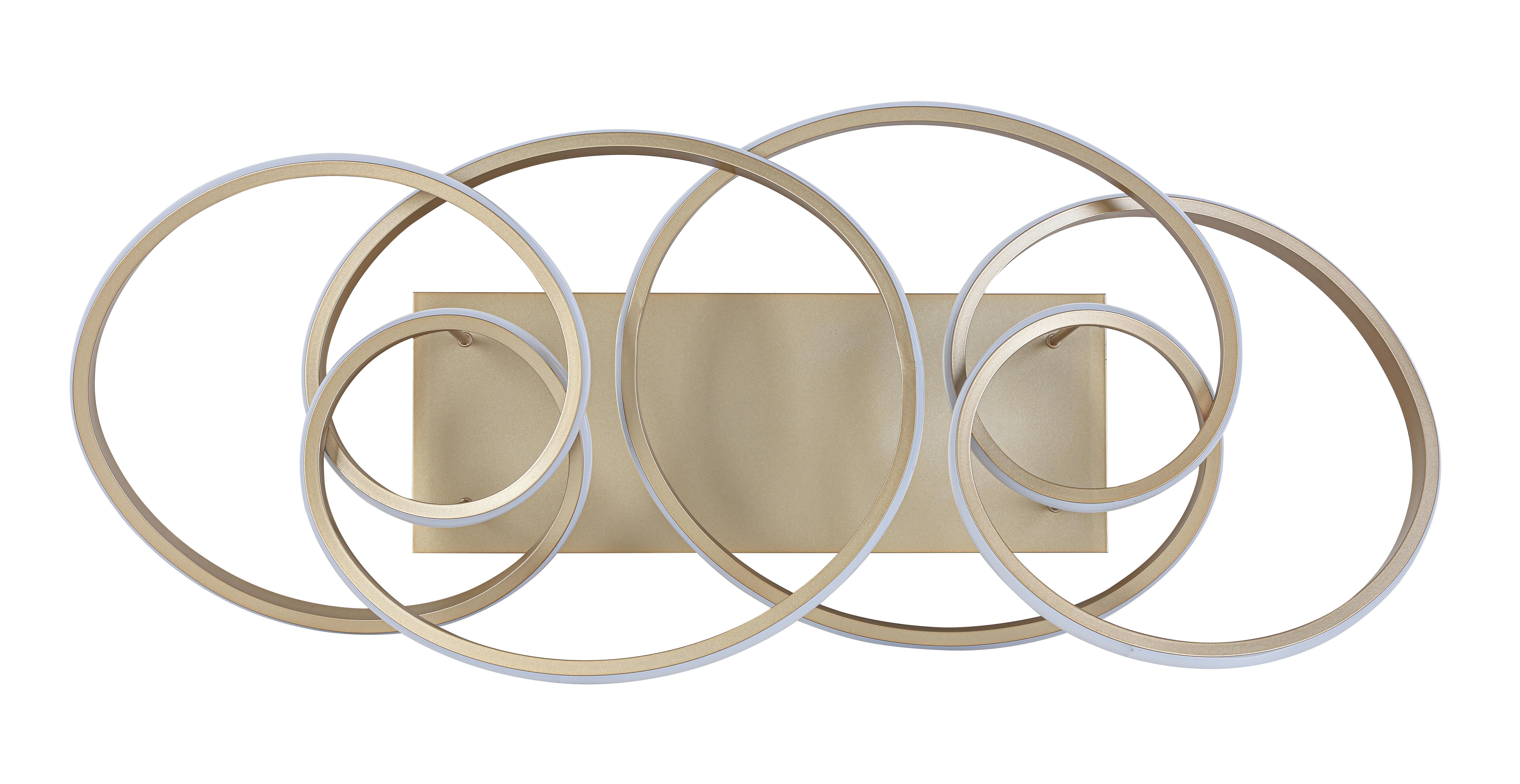 LED-TAKLAMPA JULI - cappuccino, Modern, metall/plast (70/40/25cm) - Premium Living
