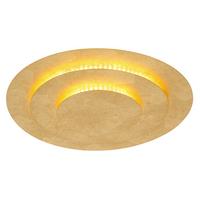LED-Deckenleuchte Heda Goldfarben max. 24 Watt - Goldfarben, Design, Metall (35/4,7cm) - Globo