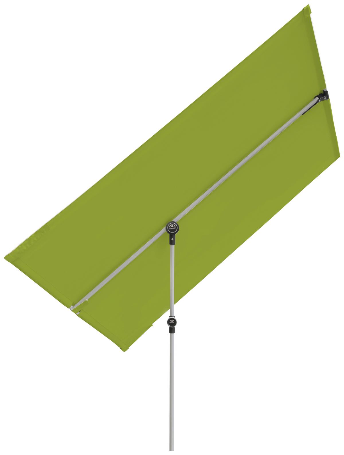 Sonnenschirm Active Balkonblende Grün ca.180x130cm - Alufarben/Grün, Design, Textil/Metall (180/130cm) - KNIRPS