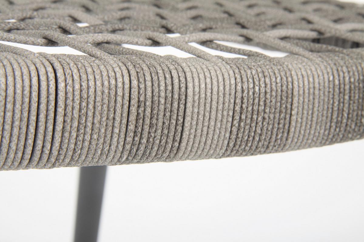 Set Vrtnih Stolov Brooklyn, Temno Siva, 4-Delni - temno siva/barve grafita, Basics, kovina/umetna masa (56/58/78cm) - Gardenson