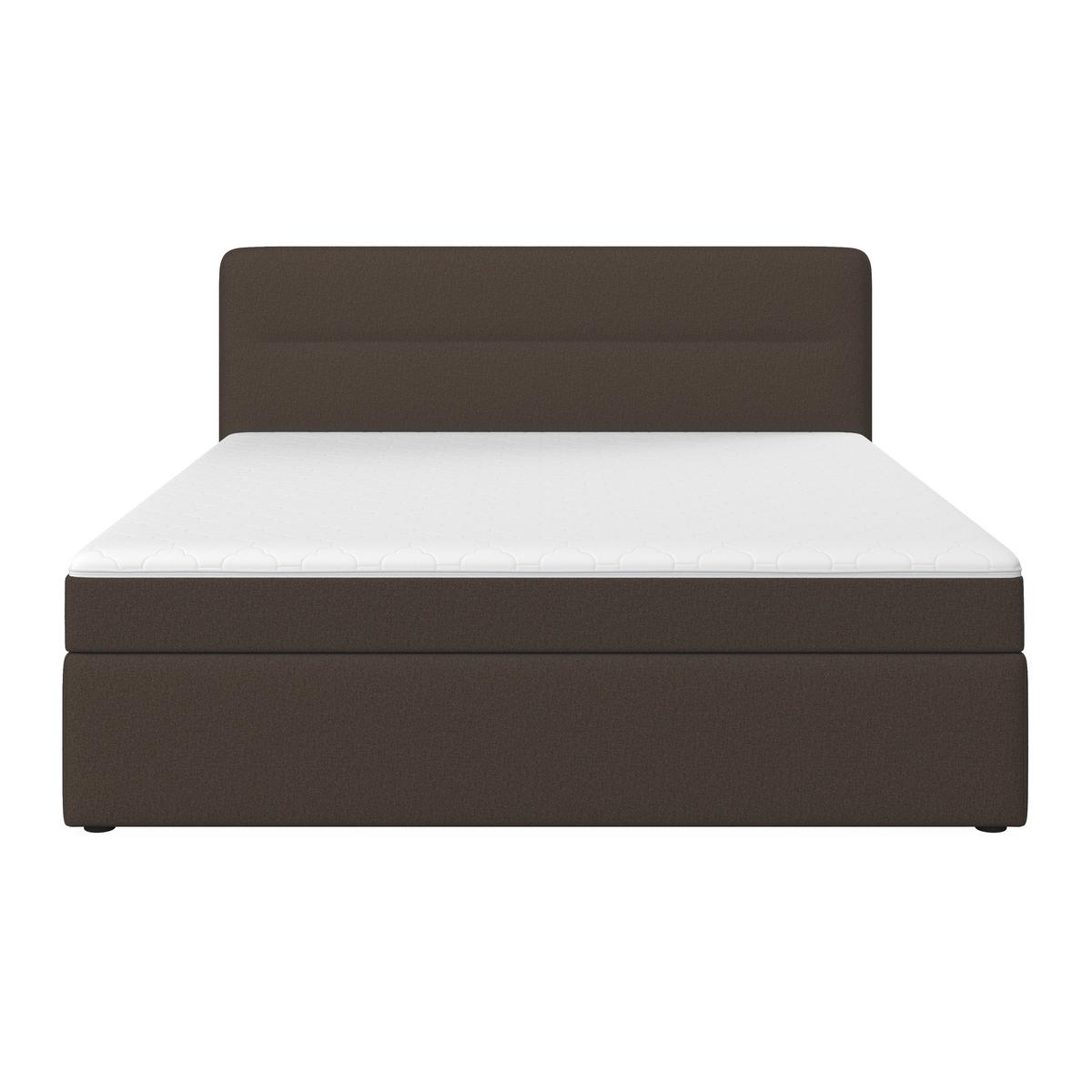 Boxbett Marco ca. 180x200 cm Braun - Schwarz/Braun, Modern, Holz/Kunststoff (180/200cm) - Bessagi Home