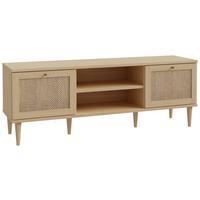TV-Element Calasetta Eichefarben - Eichefarben/Goldfarben, Natur, Holz/Holzwerkstoff (159,8/57,8/41,4cm) - Premium Living