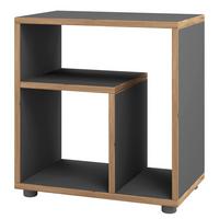 Beistelltisch Zeito ca.50x30x55cm Anthr./Eiche - Honigeiche/Anthrazit, Design, Holzwerkstoff/Kunststoff (50/55/30cm) - MID.YOU