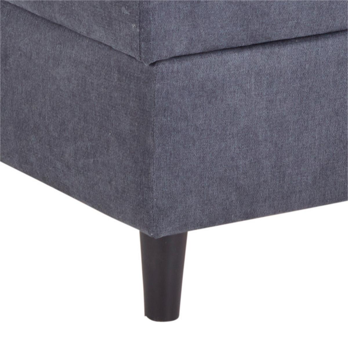 Boxspring Krevet Kleopatra - antracit, Konvencionalno, drvni materijal/tekstil (180/200cm) - Modern Living