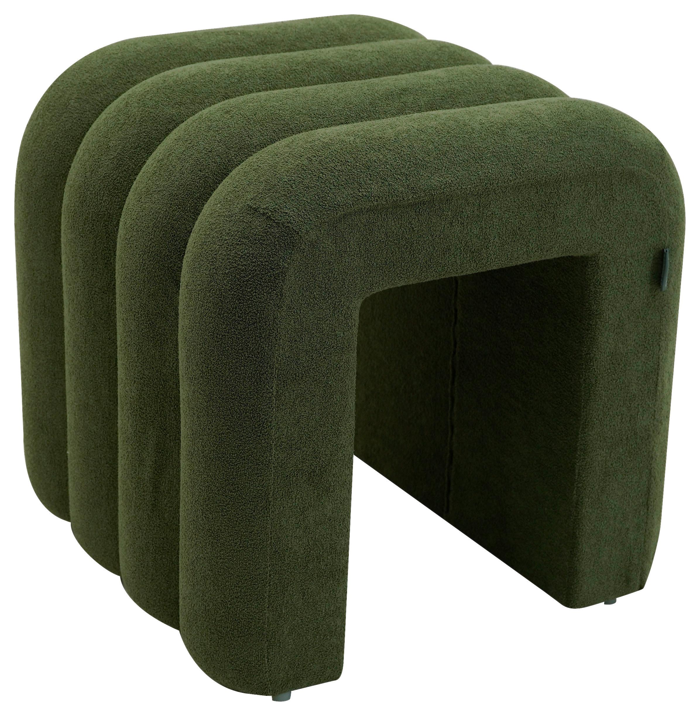 Ülőke Deho - zöld, Modern, textil/fa (40/40/38cm)