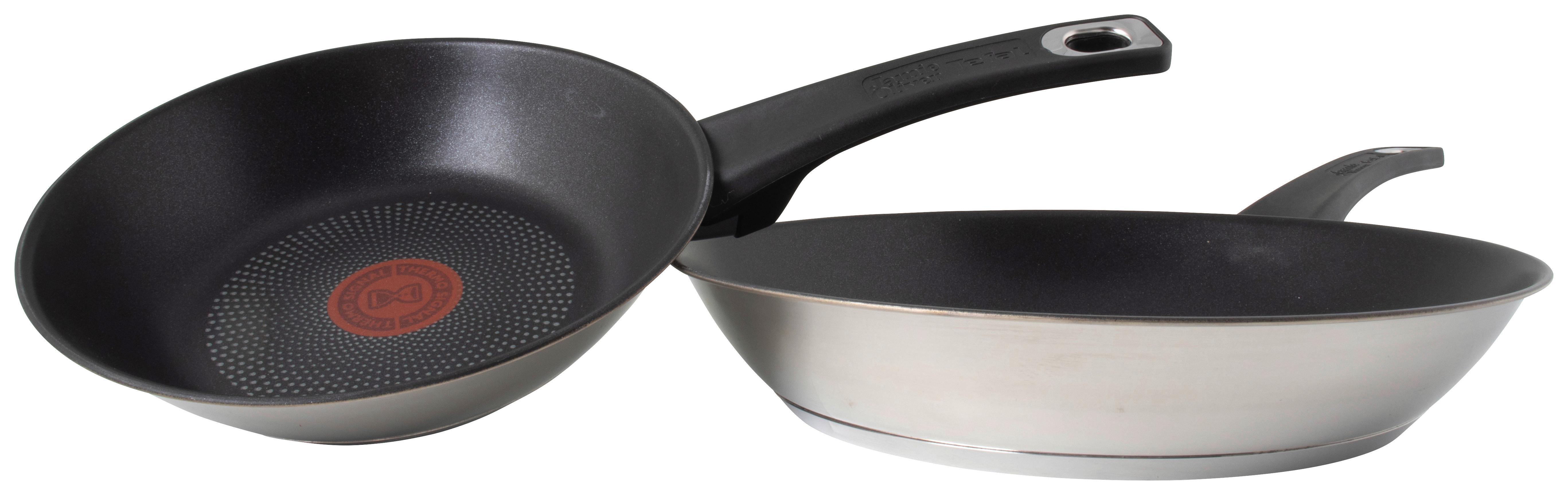 Pfannenset Tefal Jamie Oliver Schwarz 2-teilig - Schwarz, KONVENTIONELL, Metall (45,8/27,8/12,3cm) - Tefal