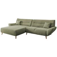 Wohnlandschaft Drago Grün Chenille - Wildeiche/Grün, MODERN, Holz/Textil (166/290cm) - MID.YOU