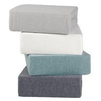 Gumis Lepedő Flauschi - natúr színű/jadezöld, textil (100/200cm) - Modern Living