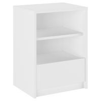 Nachtkästchen Arven Weiß - Weiß, MODERN, Holzwerkstoff (41/32,8/56,2cm) - Mömax