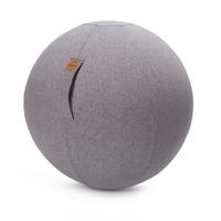 PIŁKA DO SIEDZENIA SITTING BALL FELT - szary, tkanina (65cm)