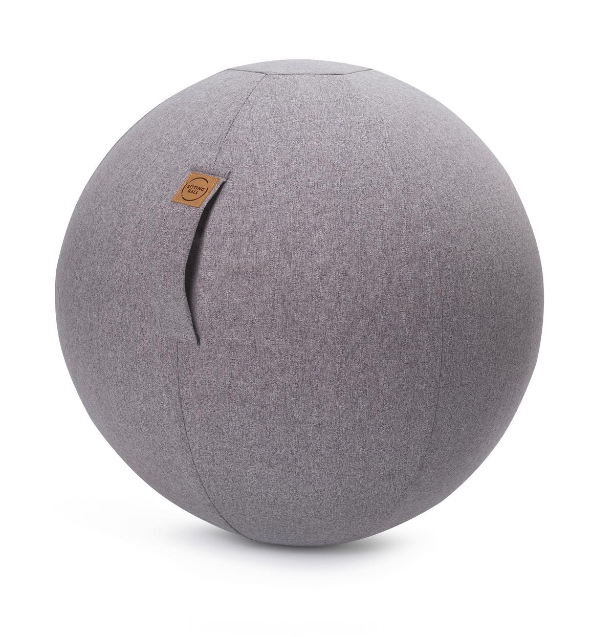 PIŁKA DO SIEDZENIA SITTING BALL FELT - szary, tkanina (65cm)
