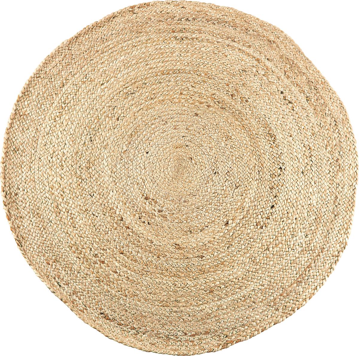 Teppich Hanoi in Naturfarben Ø ca. 110cm - Naturfarben, MODERN, Textil (110cm) - Modern Living