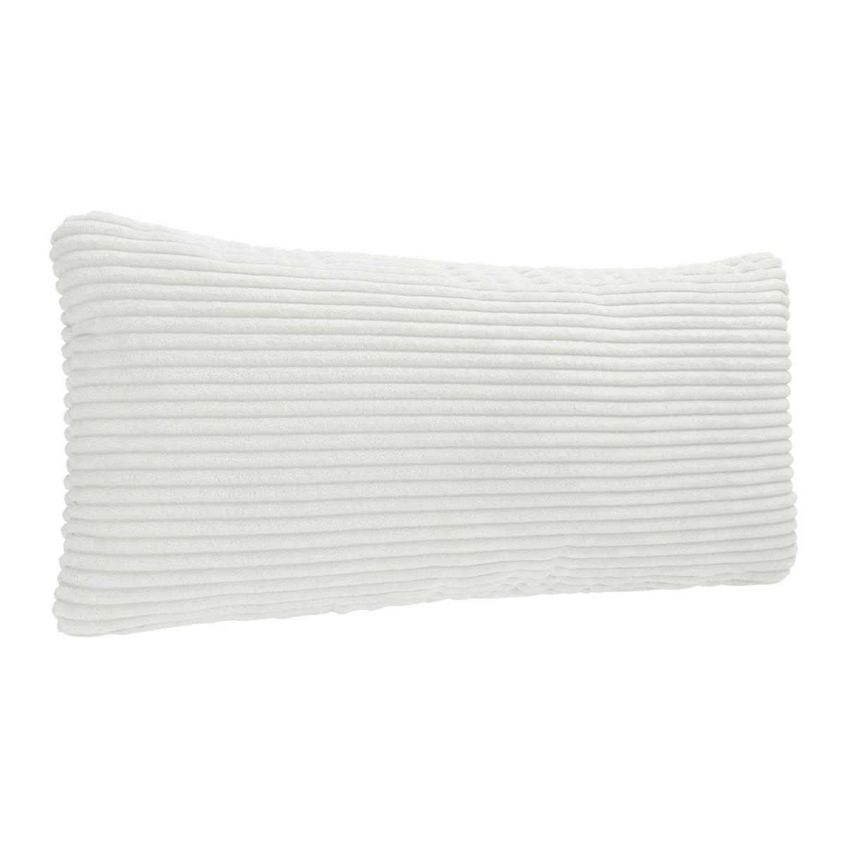 Zierkissen Seattle Weiss ca. 60x30cm - Weiss, Modern (62/30cm) - Premium Living