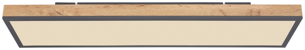 Deckenleuchte Doro in Graphitfarben max. 24Watt - Opal/Graphitfarben, Basics, Kunststoff/Metall (80/20cm) - Globo