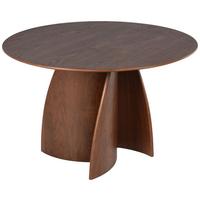 Jedilna Miza Atlas, Barva Oreha, Ø 120 - barva oreha, Moderno, leseni material/les (120/75cm) - Livetastic