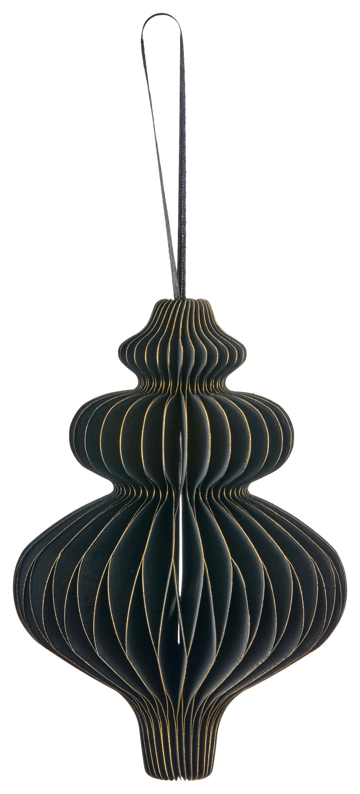 Dekohänger Papierhänger I Schwarz - Schwarz, Basics, Papier (10/15/10cm) - Mömax