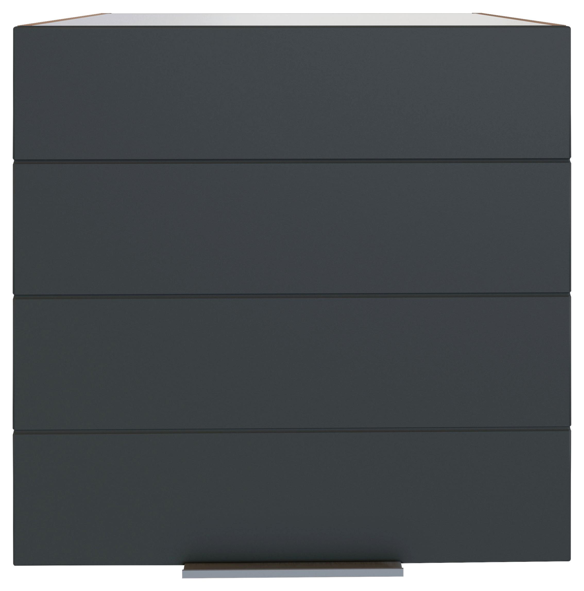 Küchenoberschrank Florenz ca. 60 cm Grau/Eiche - Eiche Wotan/Grau, Design, Holzwerkstoff/Metall (60/57/34cm) - Held
